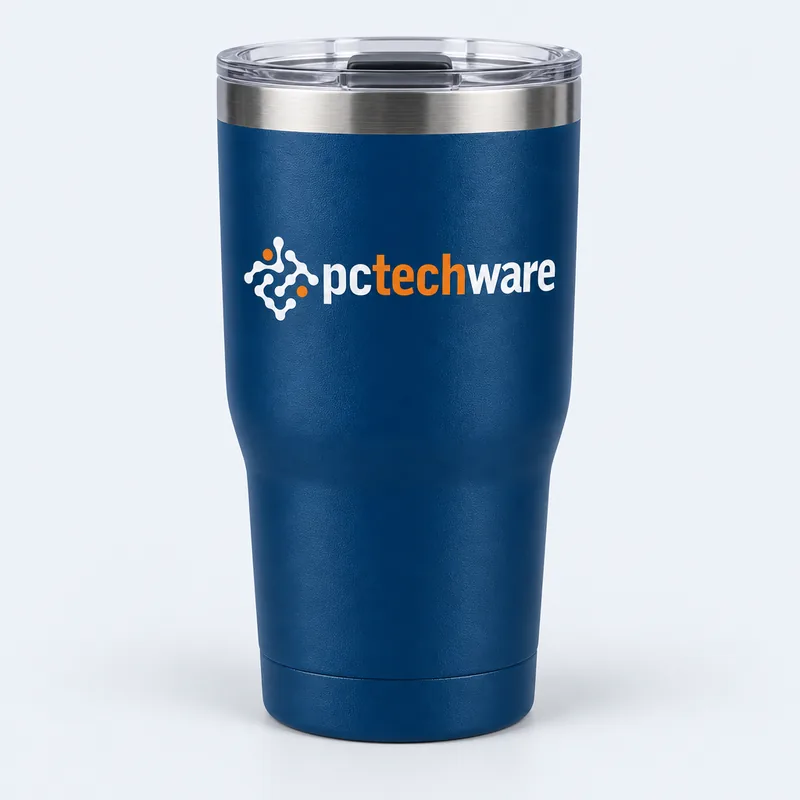 Navy PC Techware insulated tumbler